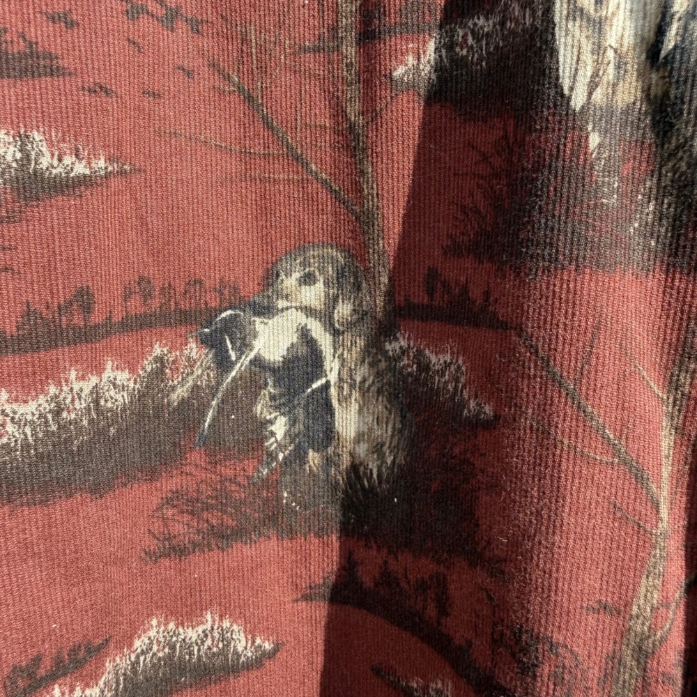 Columbia River Lodge Dog Hunting Shirt Men's Sz XXL Red Corduroy Button Front - Picture 2 of 14